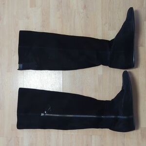 Stuart Weitzman black tall side boots 9.1/2